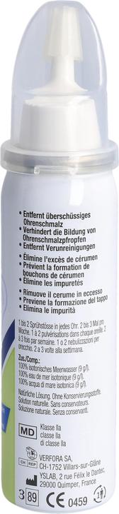 Valeurs nutritives et ingrédients Otalgan Spray Hygiène 50 ml