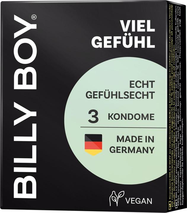 Productafbeelding Billyboy Billy Boy "Lots of feeling" 3 echt voelende condooms met een perfecte pasvorm en geur (3 Pcs.)