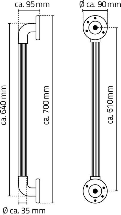 Produktbild Ridder Wannengriff 60cm