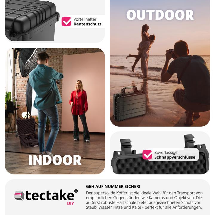 Produktbild tectake Fotokoffer Universalbox (Fotokoffer, 14.50 l)