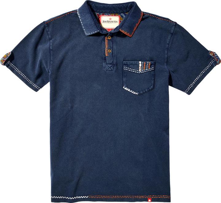 Produktbild Joe Browns Contrast Stitch Chest Pocket Pique Polo Shirt (S)