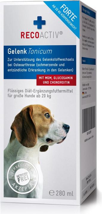 Immagine prodotto Recoactiv Integratore alimentare per cani Joint Forte Tonic, 1 x 280 ml (Adulto, Senior, 1 pz., 280 g)
