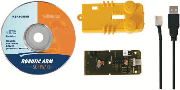 Actual product image Velleman USB Interface Kit for Robot Arm KSR10