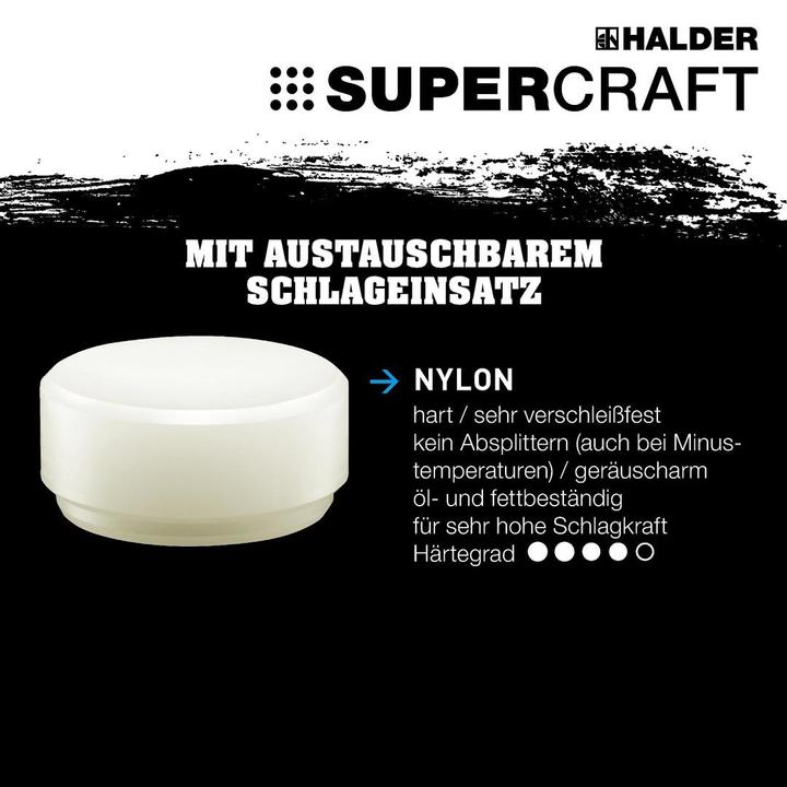 Actual product image Halder SUPERCRAFT soft face hammer (325 g)