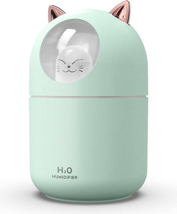 Actual product image VR Shinecon Night light humidifier, model H2O cat water green
