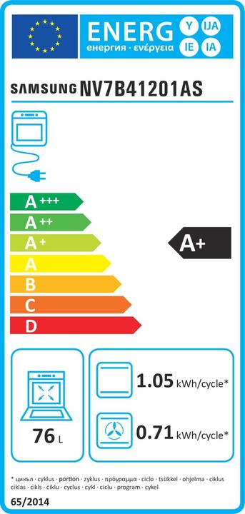 Energy Label Samsung NV7B41201AS
