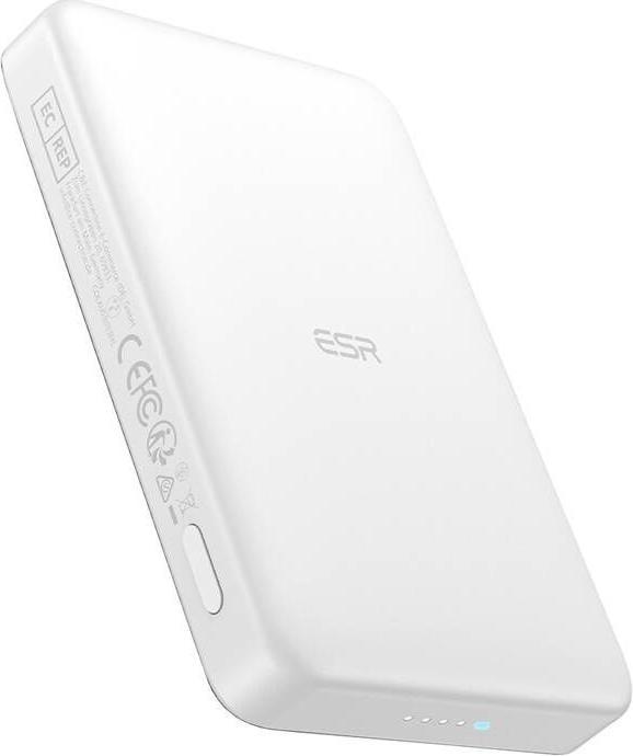 Actual product image ESR Qi2 MagSlim 10000 mAh magnetic powerbank (white) (10000 mAh)