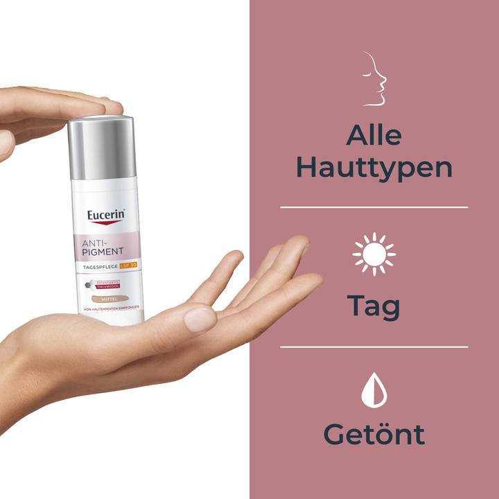 Produktbild Eucerin Anti-Pigment Tagespflege LSF 30 getönt (50 ml, Tagescreme, SPF 30)