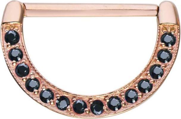 Immagine prodotto Bijouteria Piercing petto (Acciaio chirurgico 316L, Rivestimento in PVD (colore oro), Zirconia)