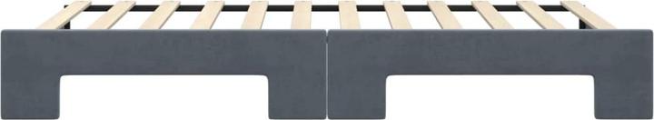 Immagine prodotto VidaXL Tagesbett Ausziehbett Sofabett Gästebett Dunkelgrau 100x200cm Samt (Divano letto)