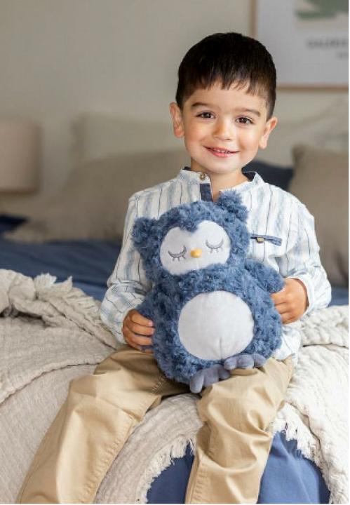 Image du produit Teddykompaniet Peluche Teddy Heaters hibou bleu (25 cm)
