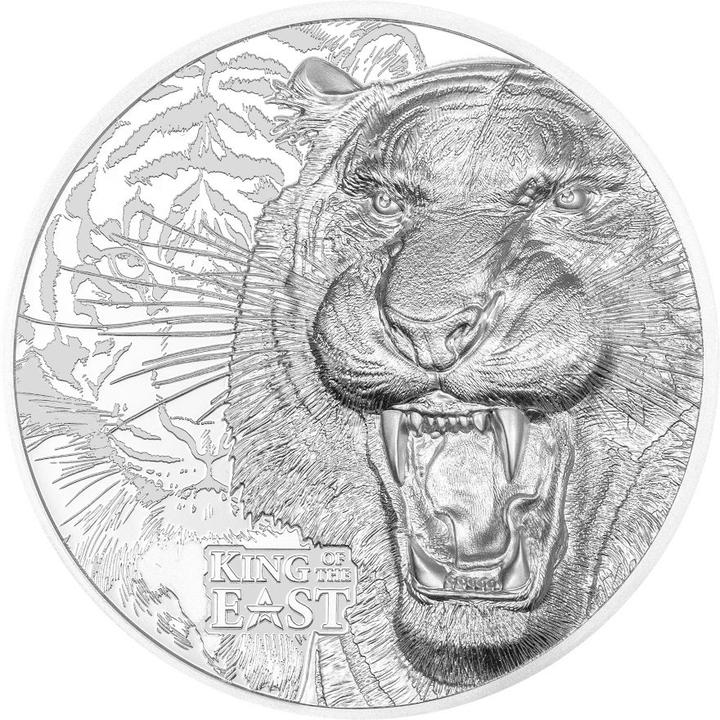 CIT Coin Invest Silber King of the East - Tiger 1 oz PP - Ultra High Relief (1.00, 2025)