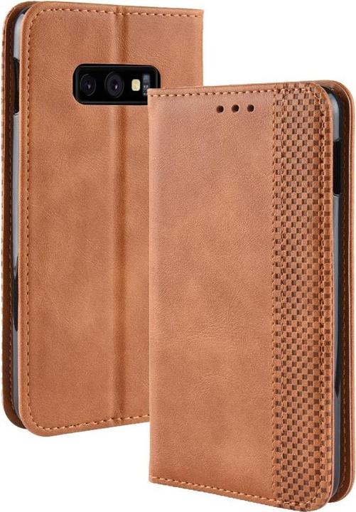 Image du produit Cover-Discount Galaxy S10e - Stand Flip Case Housse marron (Samsung Galaxy S10e)