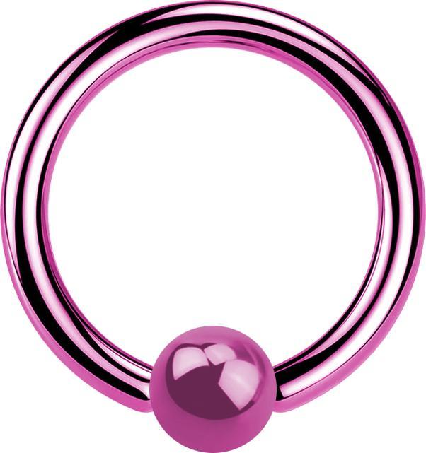 Produktbild Star Piercing Micro Ball Closure Ring pink (ohne Messing, Chirurgenstahl 316L)