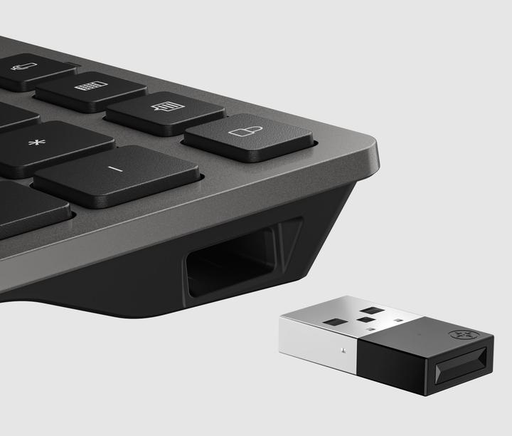 Produktbild HP 720 Dual-Mode Rechargeable Wireless Keyboard-GR (P) (DE, Kabellos)