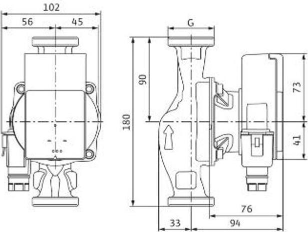 Produktbild Wilo PUMP CIRCULATION ATMOS PICO 25/1-6 180
