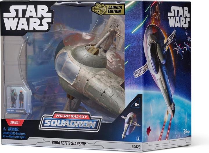 Produktbild Jazwares Star Wars Deluxe Fahrzeug Boba Fett's Starship Figuren