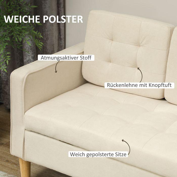 Produktbild Swisshandel24 3 Sitzer Sofa, Couch mit Stauraum, Holzbeine, Samtoptik für Wohnzimmer (3-Sitzer)