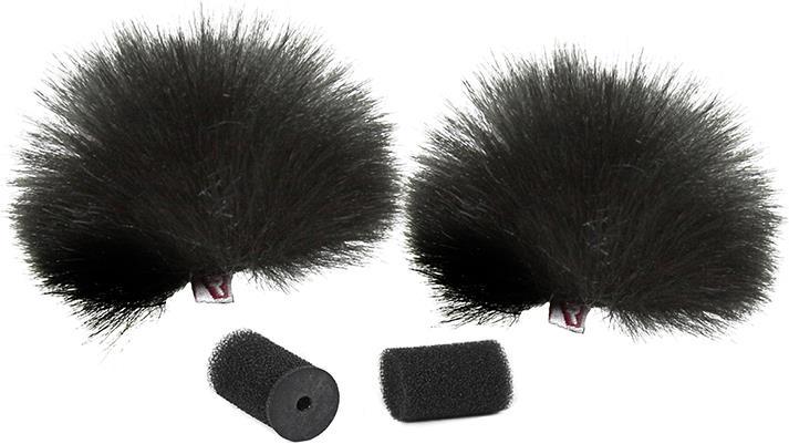 Image du produit Rycote Paire de Lavalier Windjammer noir (Peaux)