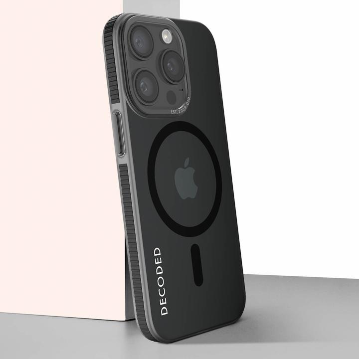 Image du produit Decoded Coque arrière en plastique recyclé pour iPhone 15 Pro Max Noir (Apple iPhone 15 Pro Max)