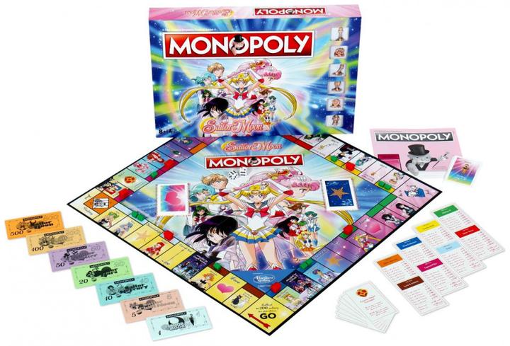 Actual product image Winning Moves Board Game Monopoly Sailor Moon English Edition 2-6 Players Age 8+ 036177 (English)