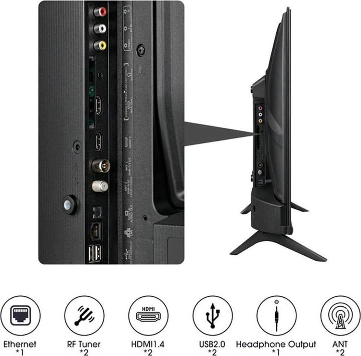 Actual product image Hisense 32A49K (32", LED, HD ready, 2023)