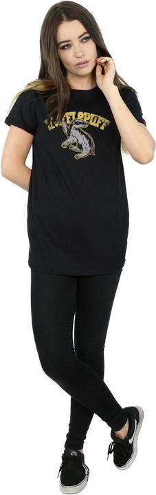 Image du produit Femme/Les femmes Hufflepuff Coton Boyfriend T-Shirt (3XL)