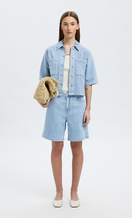 Actual product image Selected Homme High Waist Jeansshorts (42)