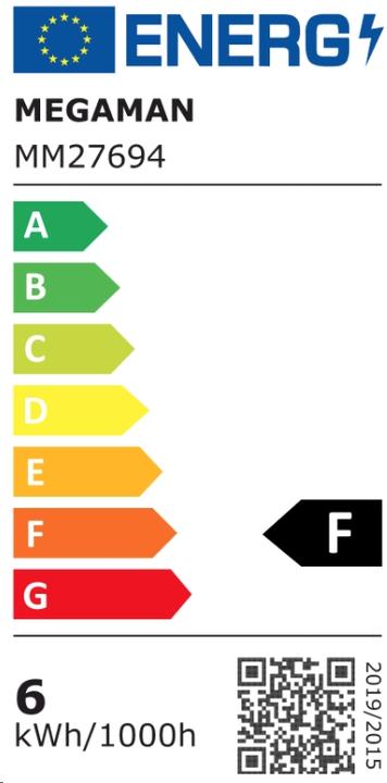 Energie-Label Megaman GX53 LED Neutral Reflektor (GX53, 6 W, 520 lm, 1 x, D)