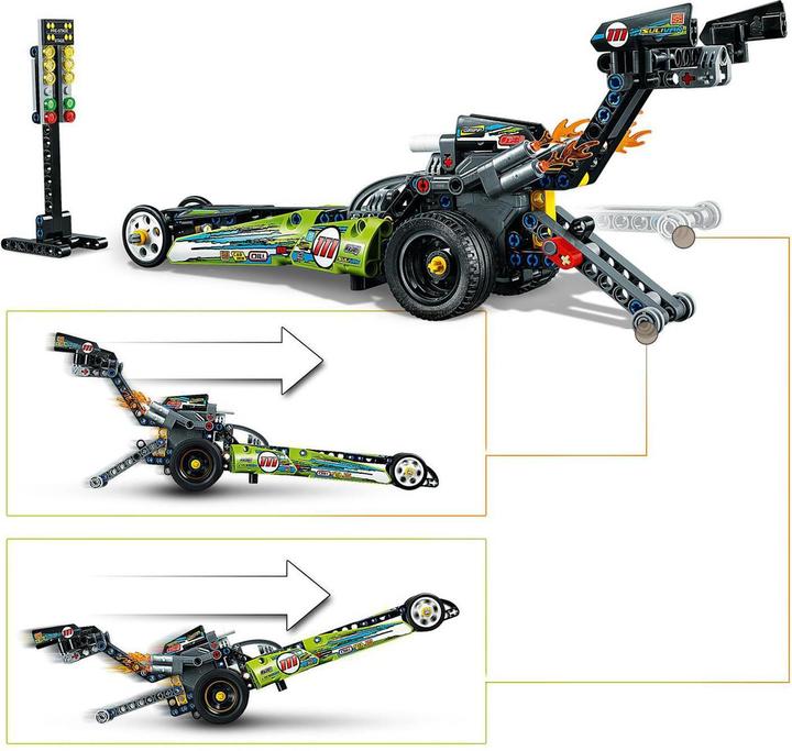 Actual product image LEGO Dragster race car (42103, LEGO Technic)
