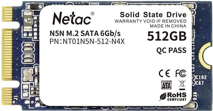 Image du produit Netac SSD interne SATA M.2 2242 (512 Go, M.2 2242)