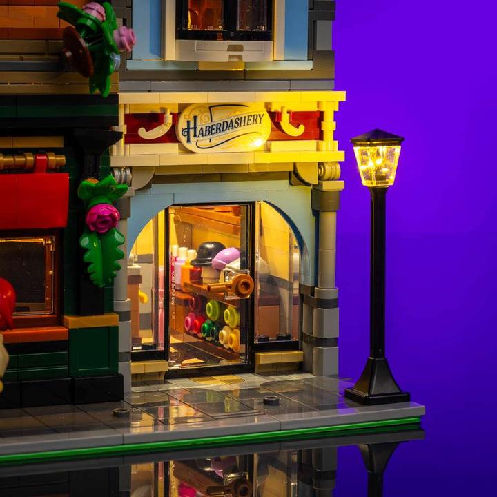 Actual product image Light my bricks LMB 2.0 LEGO® 10350# Tudor Corner Light Kit