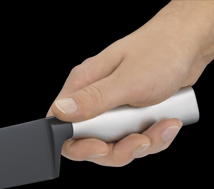 Produktbild WMF Ultimate Black 4-teiliges Messer-Set mit transparentem FlexTec-Messerblock