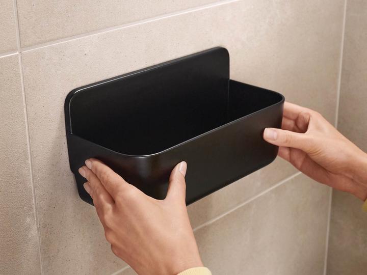 Actual product image tesa LAVAA shower basket, medium incl. adhesive solution without drilling