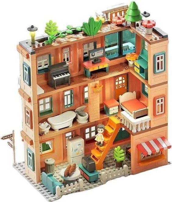 Image du produit Feelo FL1803 - 1803 Maison de poupées : grande maison de ville - grandes briques de serrage