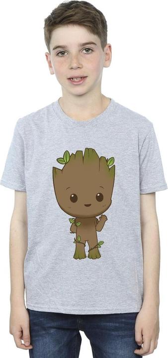 Actual product image Boys I Am Groot Chibi Wave Pose T-Shirt (152, 158)