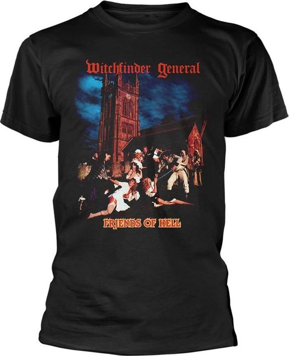 Actual product image Witchfinder General Unisex Adult Friends Of Hell T-Shirt (XXL)