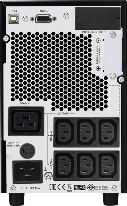 Image du produit APC Easy UPS On-Line Ext. Runtime SRV 3000VA, No Battery (3 VA, 2400 W, Double convertisseur en ligne Onduleur)