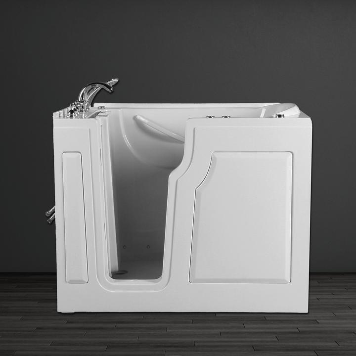 Produktbild PureHaven Seniorenbadewanne 122x71 cm mit Whirlpool-Funktion Wasserdüsen integrierter Tür für leicht (122 cm, 71 cm)