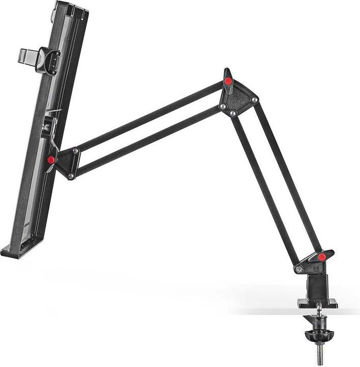 Produktbild Nedis Vorlagenhalter Ergonomischer Aktenhalter Vollbeweglich Tischhalterung Schwarz Grau/Schwarz, ER (1 x)