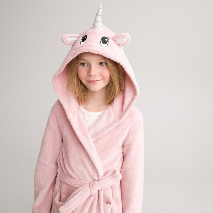 Image du produit La Redoute Collections Robe de chambre avec capuche licorne (158)