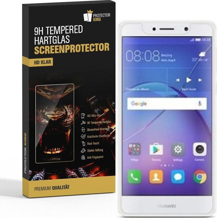 Produktbild Protectorking 3x echtes Tempered 9H Panzerhartglas 3D KLAR (3 Stück, Huawei Mate 9 Lite)