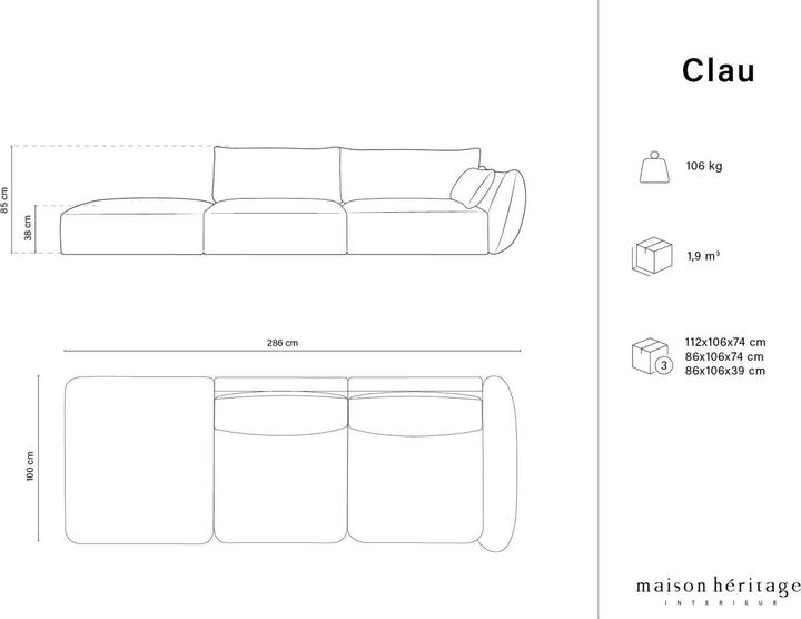 Produktbild Maison Heritage Clau (4-Sitzer, 2-Sitzer, 3-Sitzer)