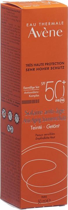 Produktbild Avène Anti-Aging-Sonnenschutz Getönt Sonnenschutz ORANGE (Sonnencreme Gesicht, SPF 50, 50 ml, 95 g)