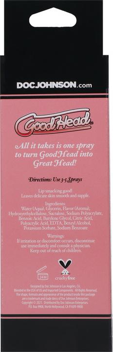 Productafbeelding Doc Johnson GoodHead™ Juicy Head Droge Mond Spray - Roze Limonade (59 ml)