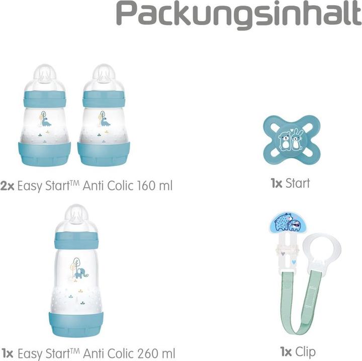 Produktbild MAM Welcome Set, 0+ M, blau (260 ml)