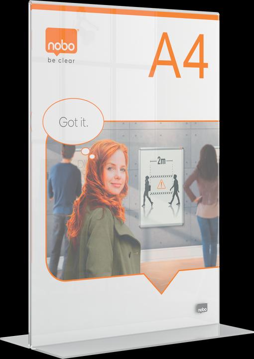 Actual product image Nobo Freestanding Poster Frame Premium Plus Acrylic (A4)
