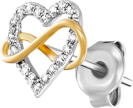 Actual product image Julie Julsen Ohrstecker Heart Infinity (Silver 925)