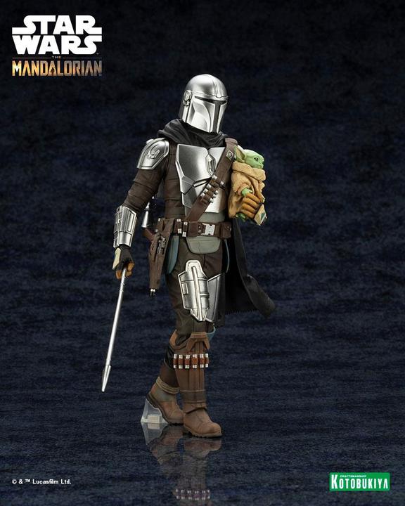 Produktbild Kotobukiya Star Wars The Mandalorian statuette PVC ARTFX 1/10 Mandalorian & Grogu with Beskar Staff 18 cm