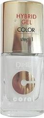 Delia Cosmetics Cosmetics Coral Hybrid Gel Nail Polish No. 25 White 11ml